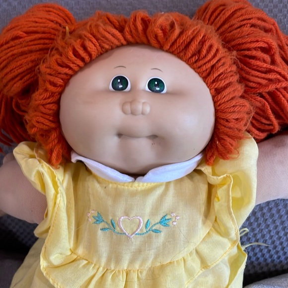 Cabbage Patch Kids Redhead Pigtails Blue Eyes - Picture 1 of 5